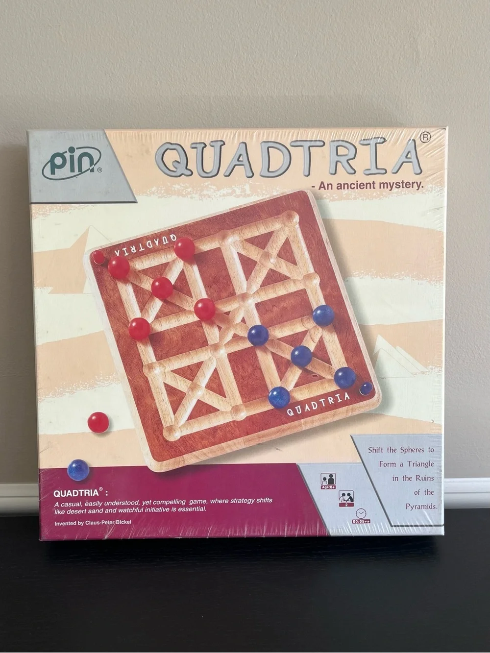 Pin International Quadtria Board Game Strategy Ancient Mystery Vintage 2000